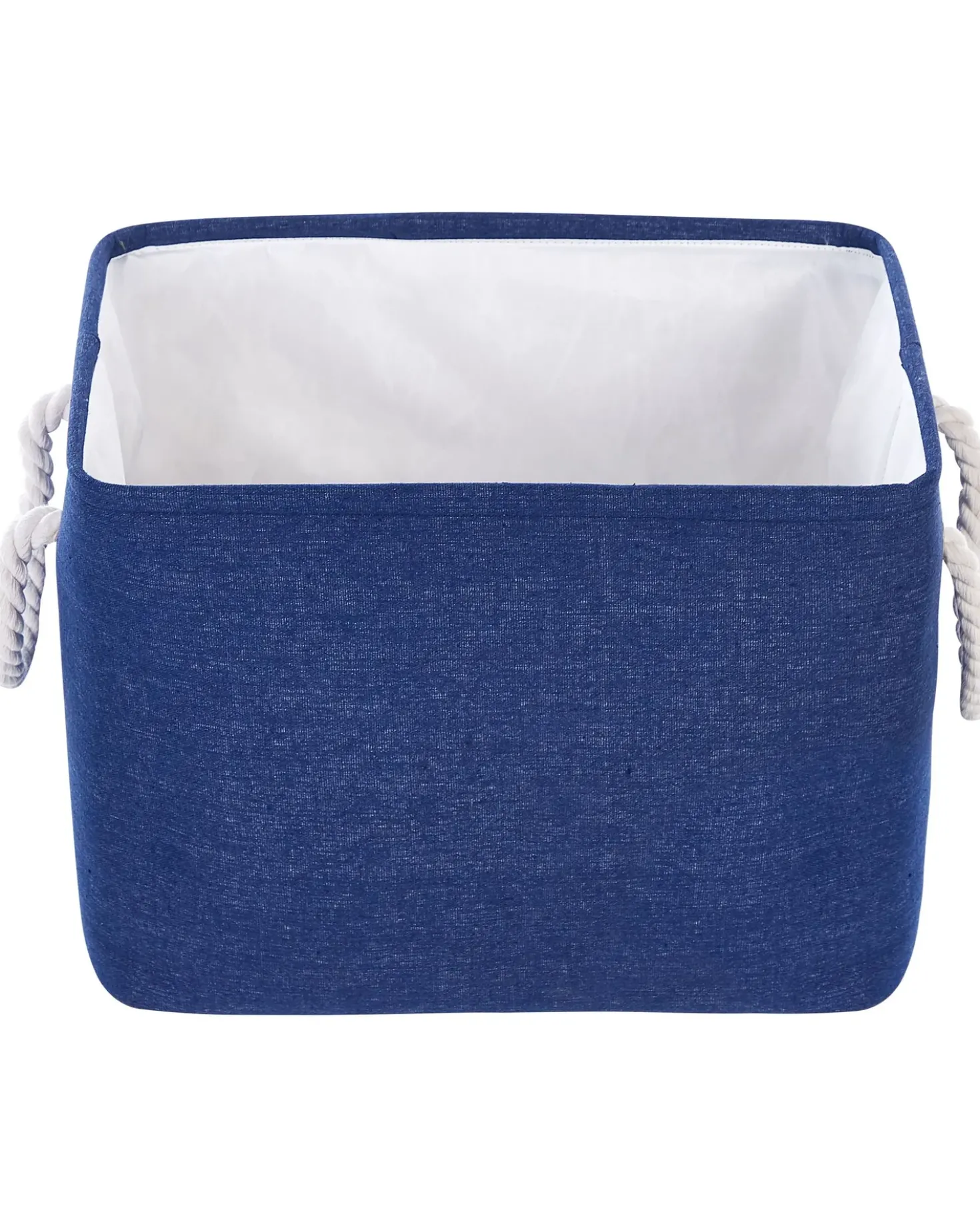 Set di 3 cestini DARQAB Cotone Blu marino