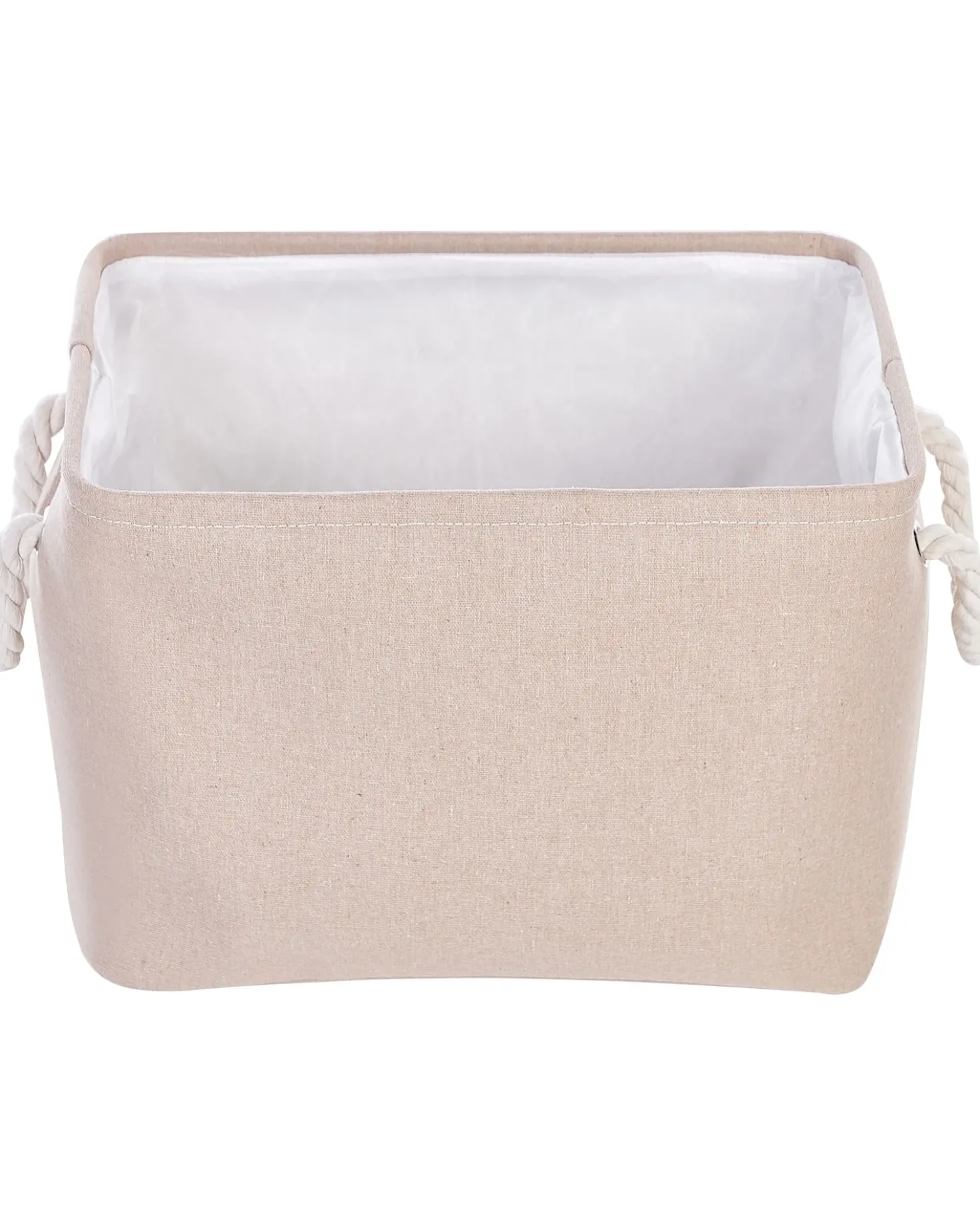 Set di 3 cestini DARQAB Cotone Tortora