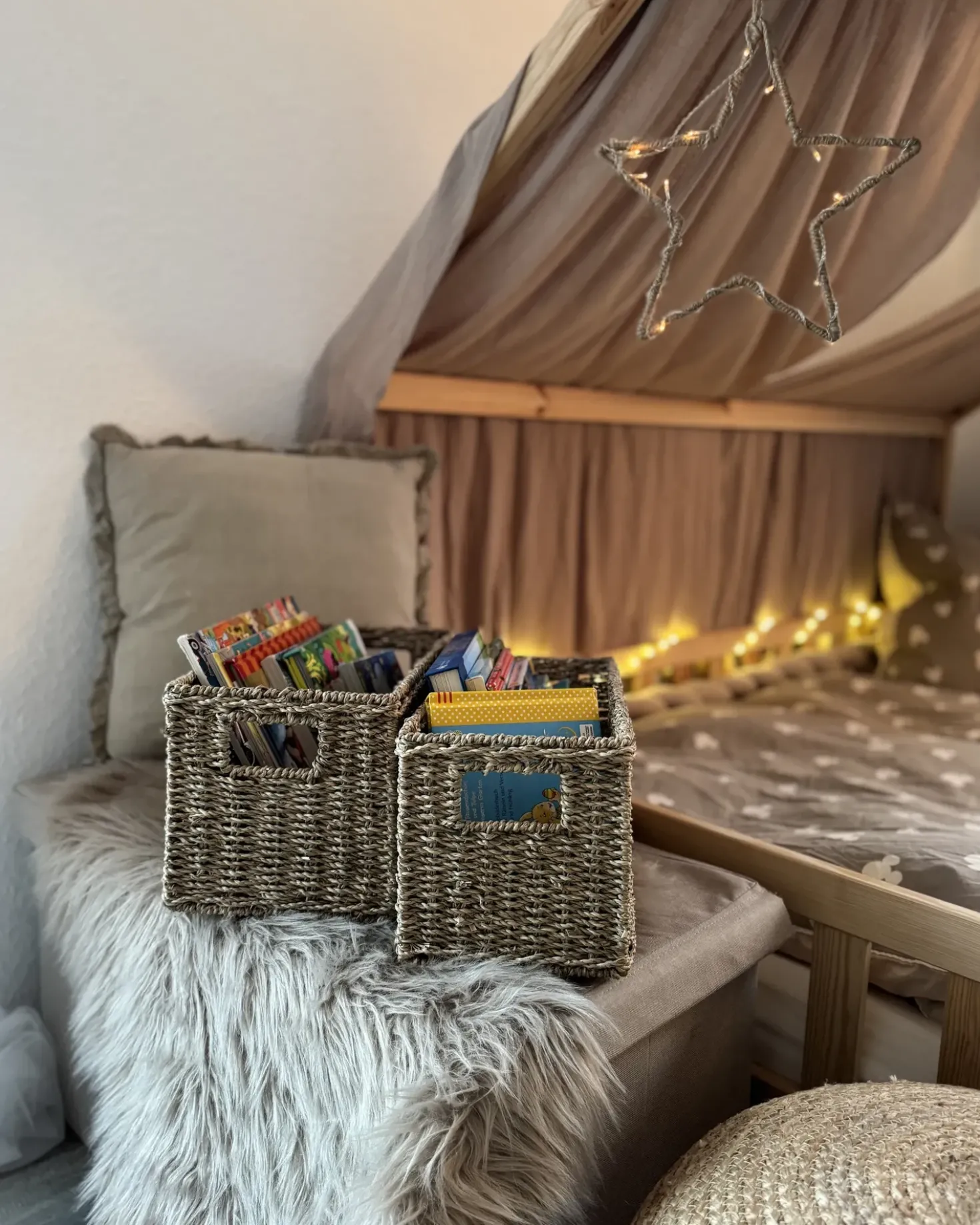 Set di 2 cestini DONGHA Alghe marine Naturale