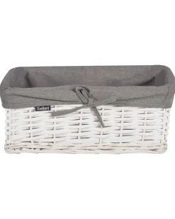 Set di 5 cestini ELLA Legno di salice Bianco 50/86 L