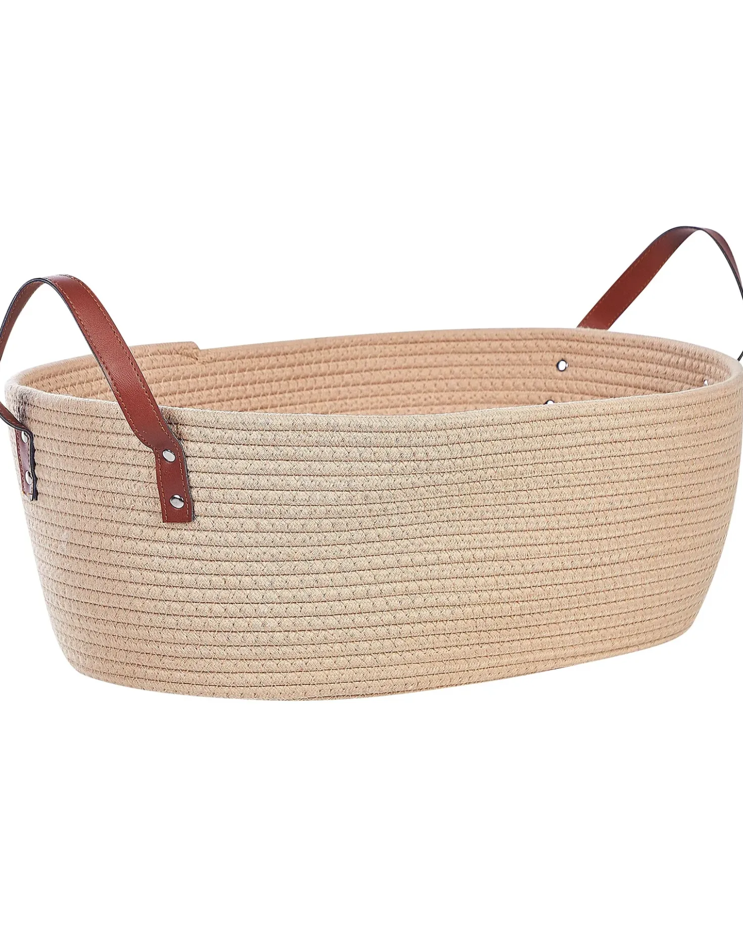 Set di 2 cestini GISSAR Cotone Beige chiaro