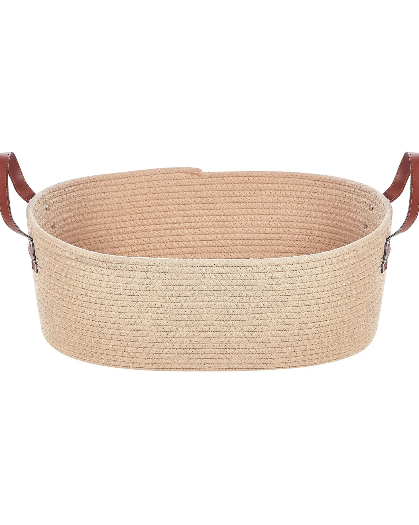 Set di 2 cestini GISSAR Cotone Beige chiaro