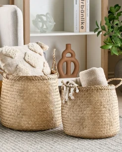 Set di 2 cestini HALONG Alghe marine Naturale