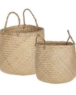 Set di 2 cestini HALONG Alghe marine Naturale