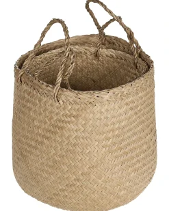 Set di 2 cestini HALONG Alghe marine Naturale