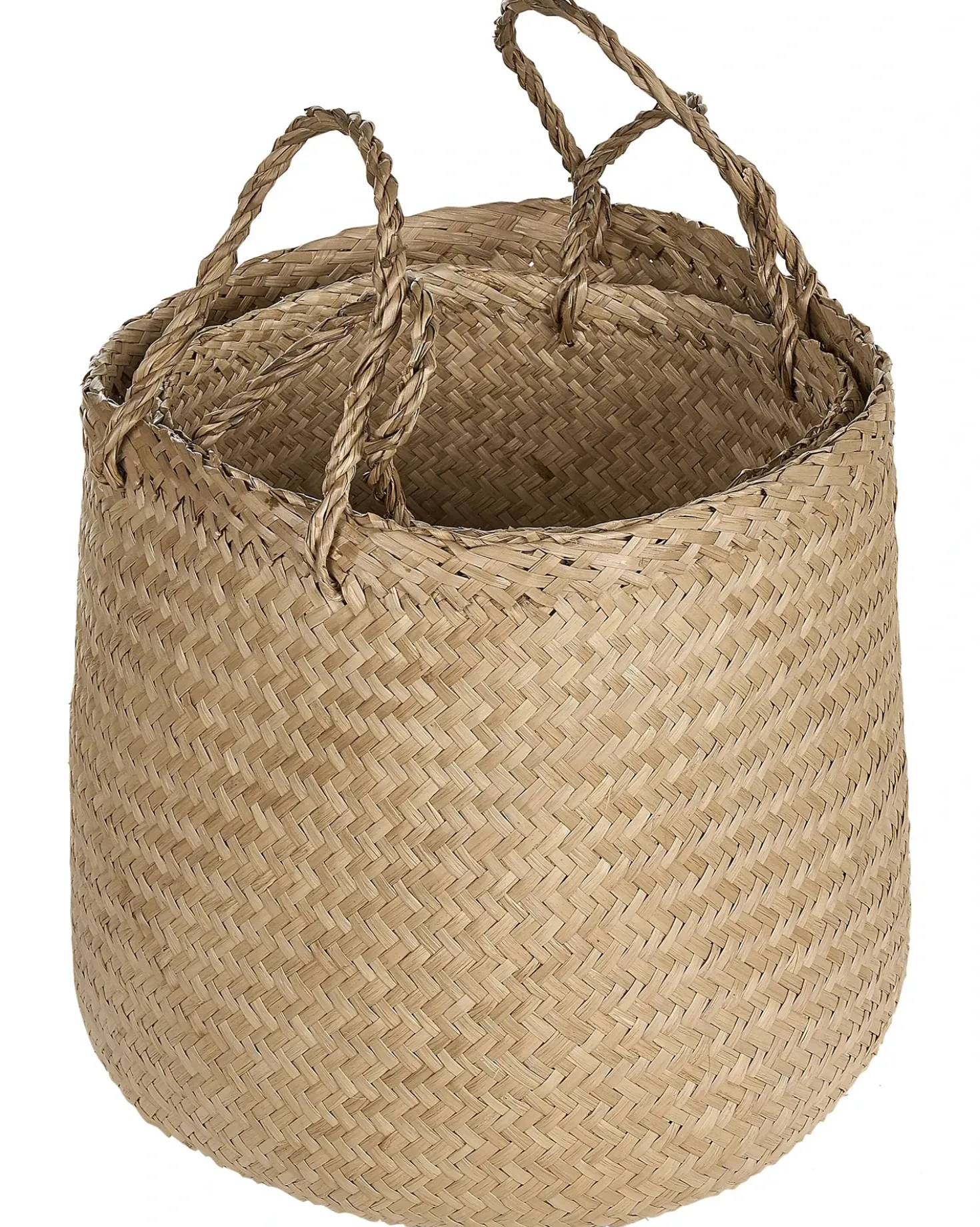 Set di 2 cestini HALONG Alghe marine Naturale
