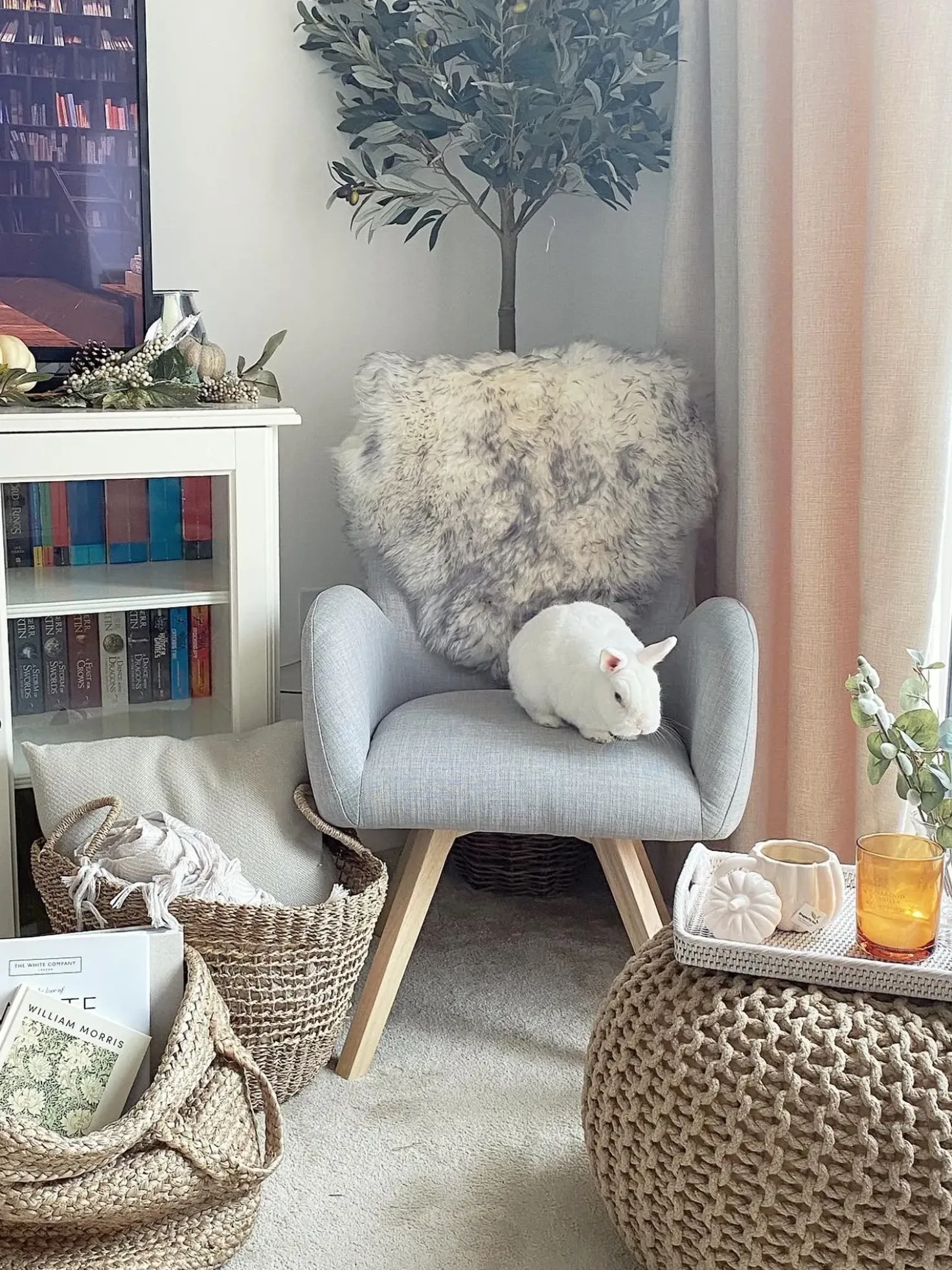 Set di 2 cestini KAELLA Iuta Beige sabbia