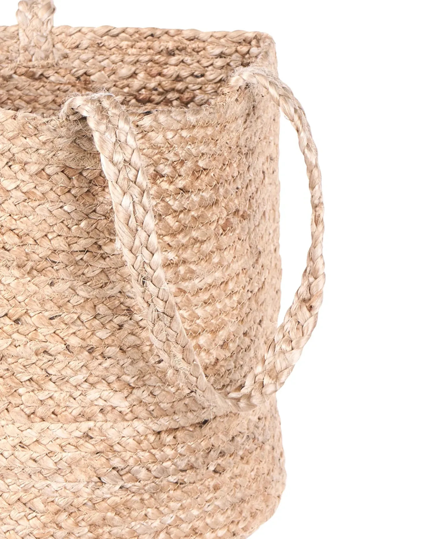 Set di 2 cestini KAELLA Iuta Beige sabbia