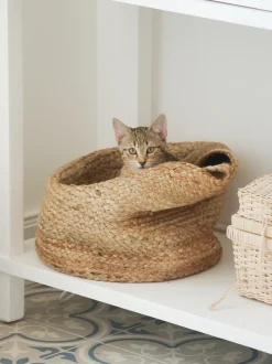 Set di 2 cestini KAELLA Iuta Beige sabbia