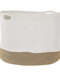 Set di 2 cestini KAHAN Cotone Bianco
