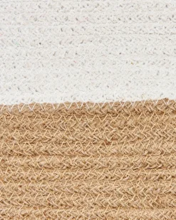 Set di 2 cestini KAHAN Cotone Bianco