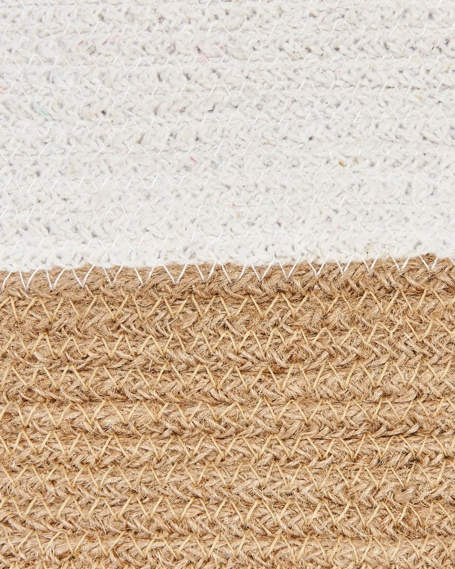 Set di 2 cestini KAHAN Cotone Bianco