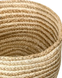 Set di 3 cestini KAHU Iuta Naturale
