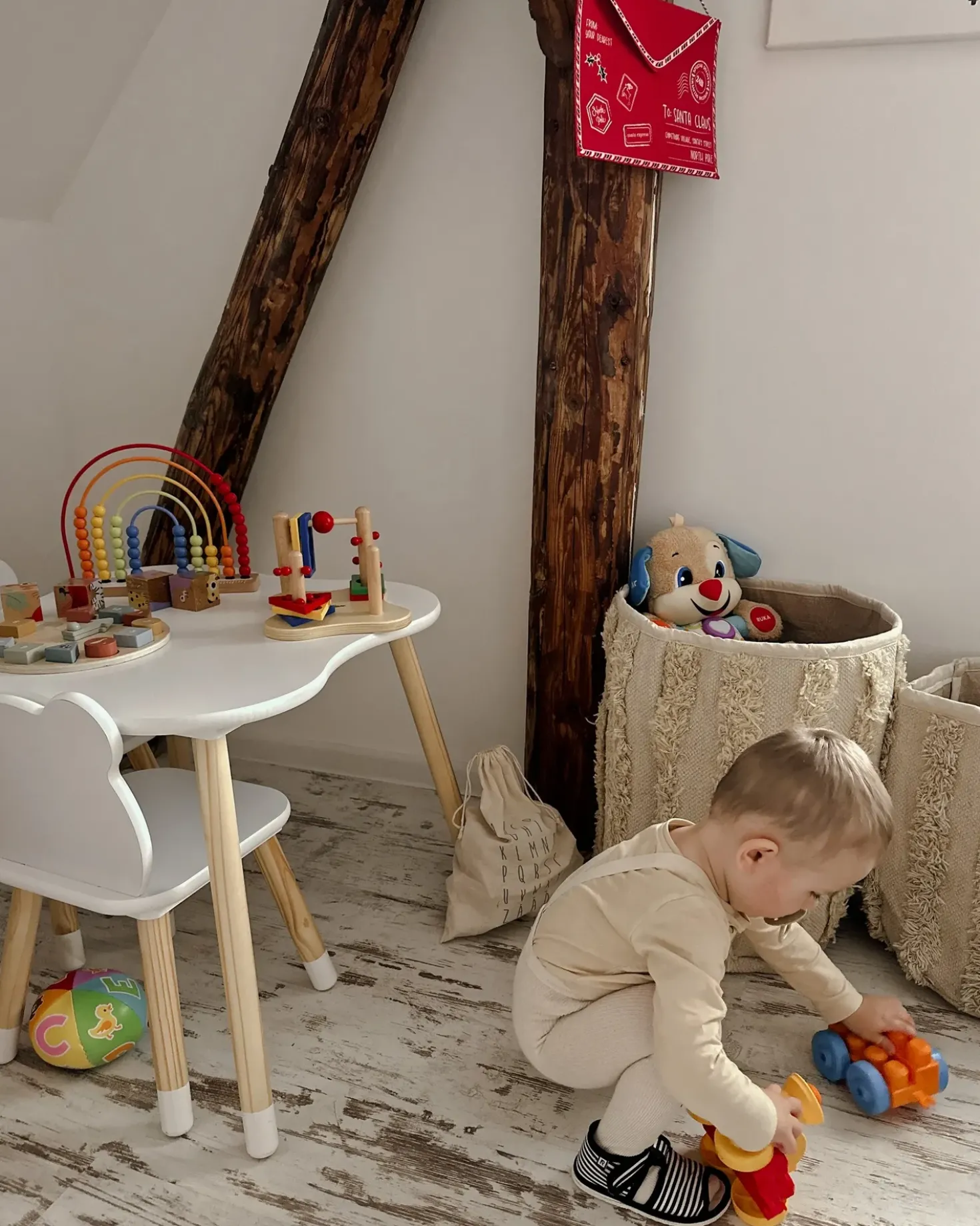 Set di 2 cestini KAKKI Cotone Beige