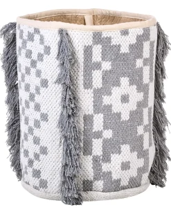 Set di 2 cestini KALAI Cotone Grigio