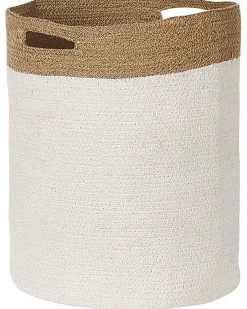 Set di 2 cestini KARDH Cotone Bianco