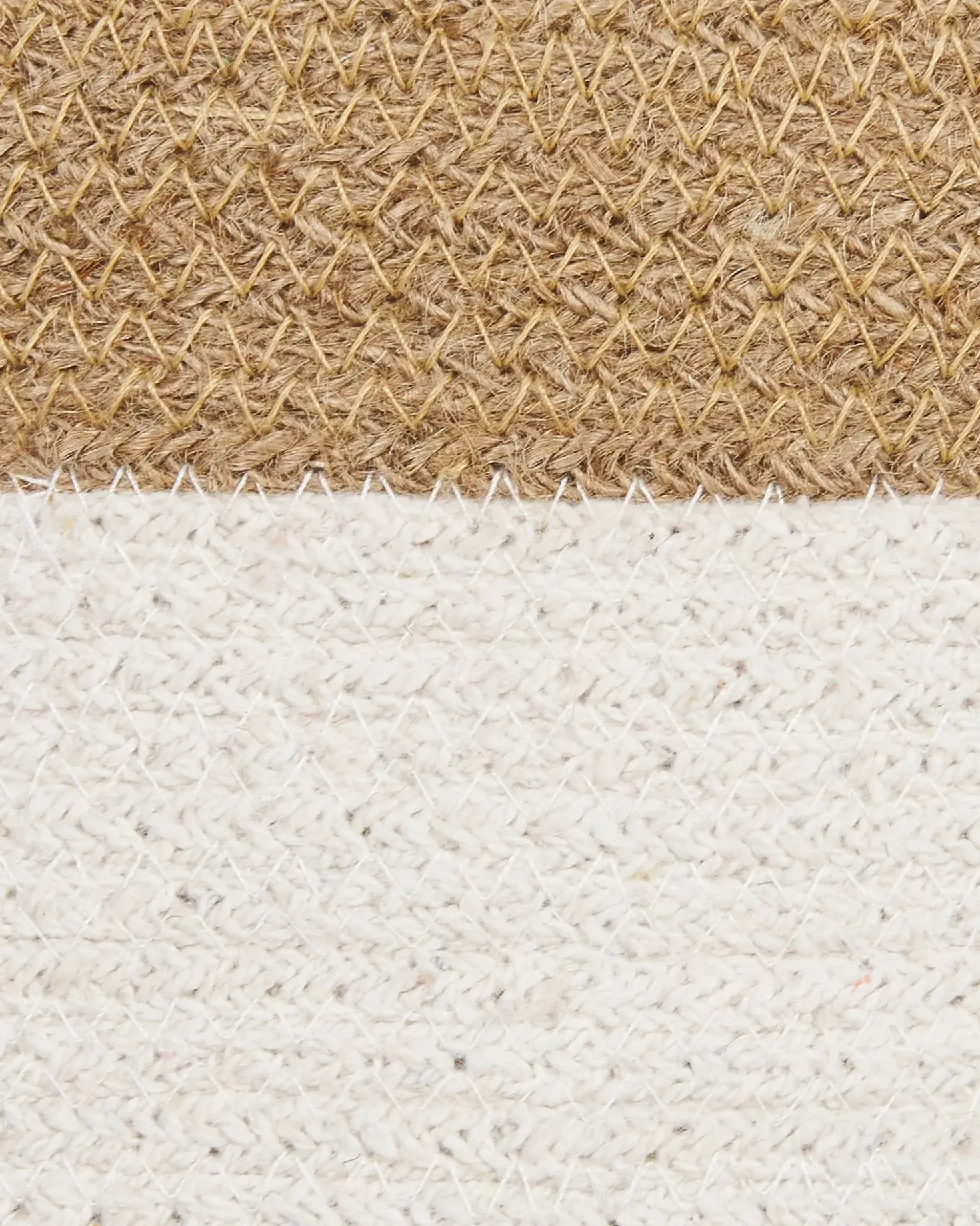 Set di 2 cestini KARDH Cotone Bianco