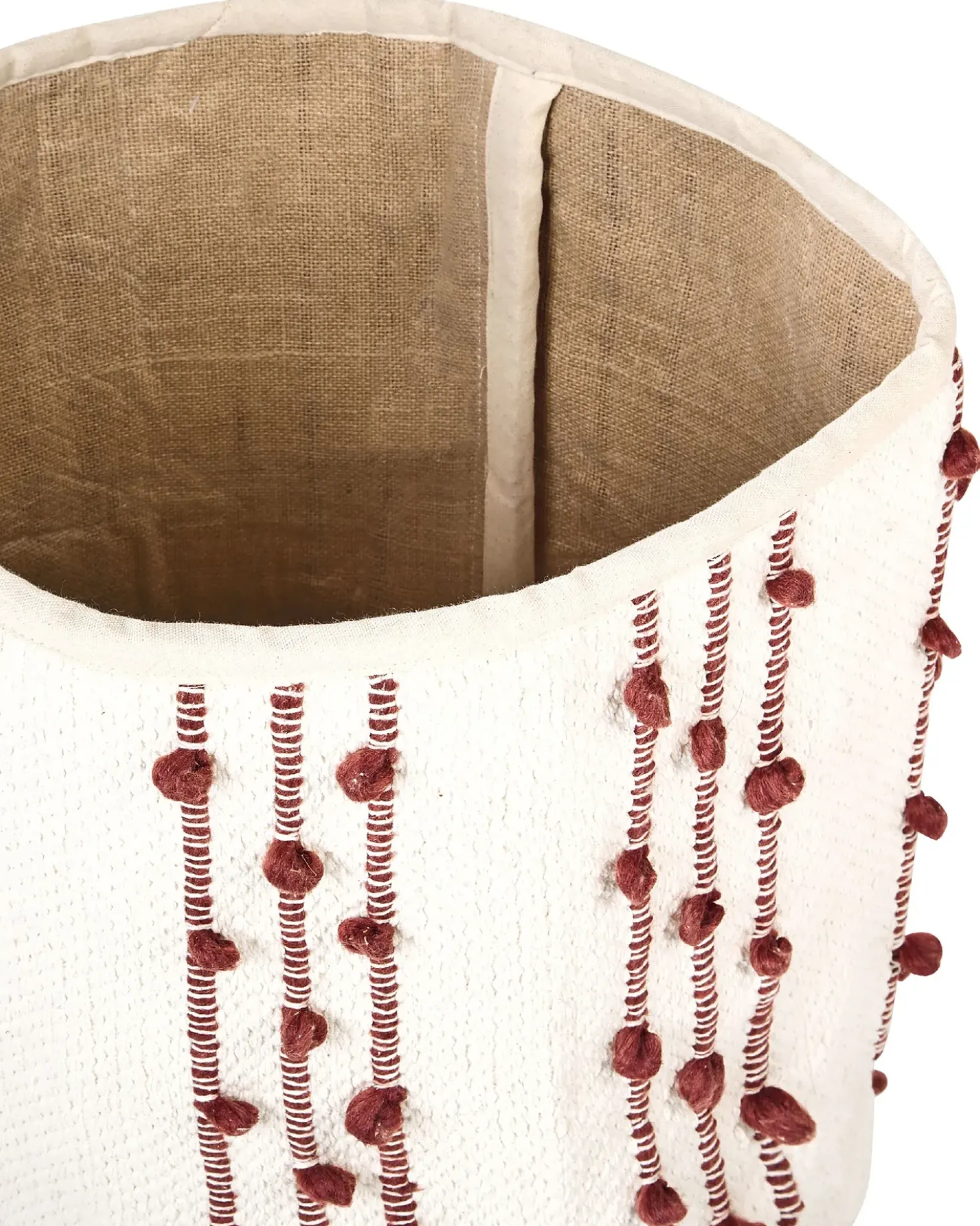 Set di 2 cestini KHEL Cotone Beige