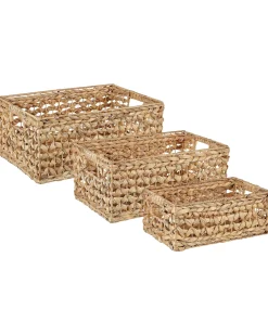 Set di 3 cestini MINNOW Vimini Naturale