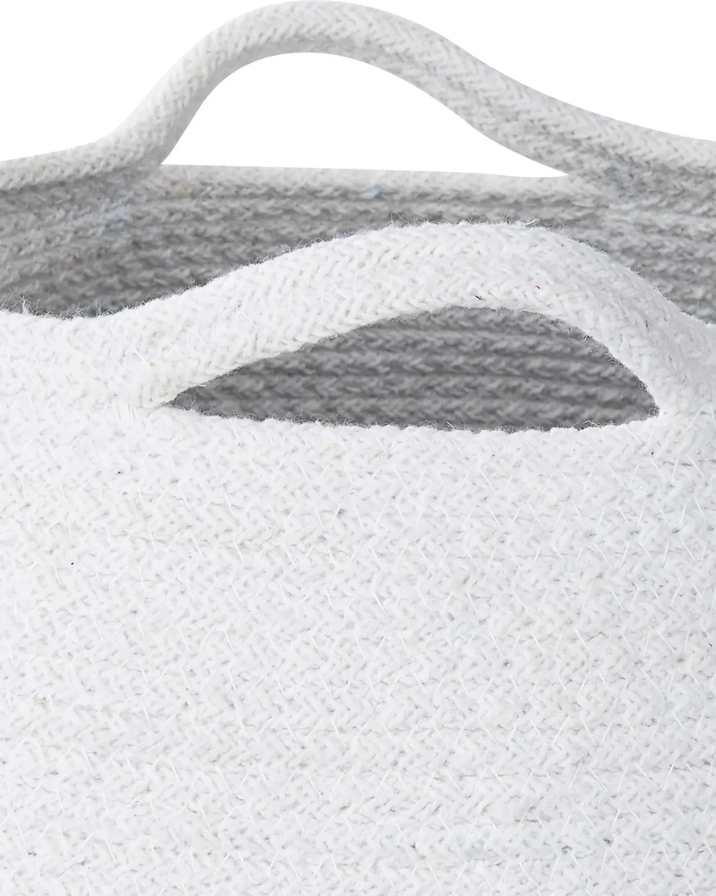 Set di 2 cestini PANJGUR Cotone Bianco