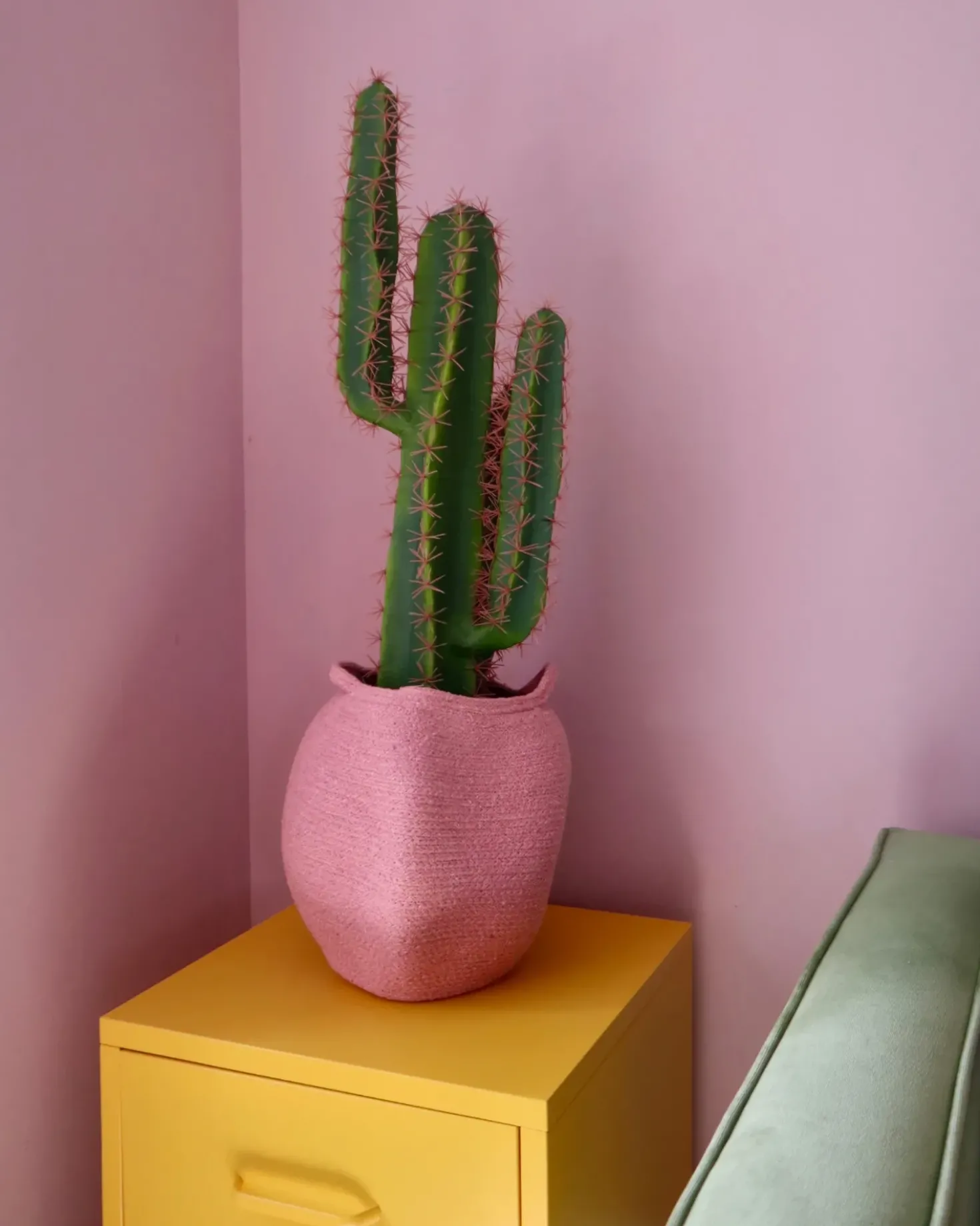 Set di 2 cestini PANJGUR Cotone Rosa