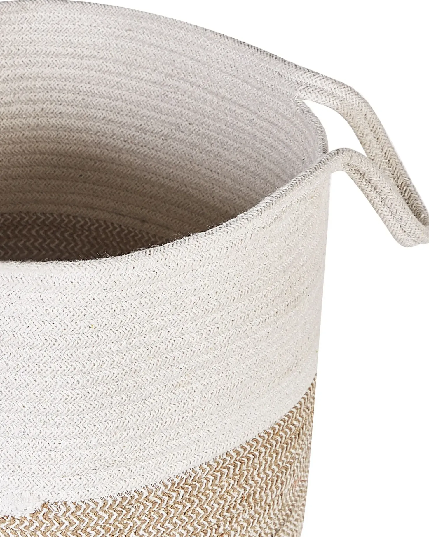 Set di 2 cestini PAZHA Cotone Beige