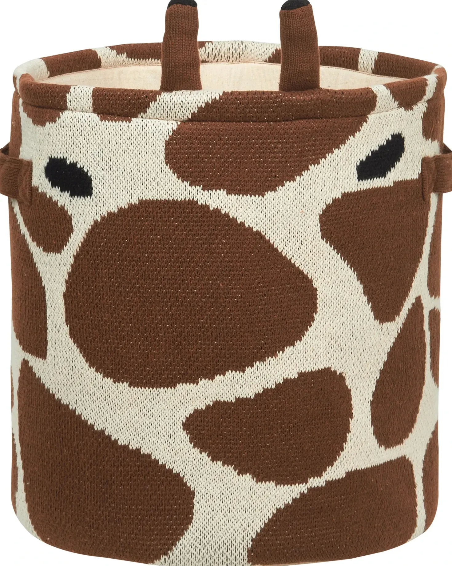 Set di 2 cestini per bambini Giraffa POMANG Cotone Marrone