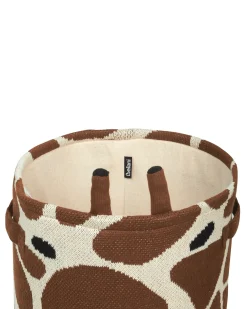 Set di 2 cestini per bambini Giraffa POMANG Cotone Marrone