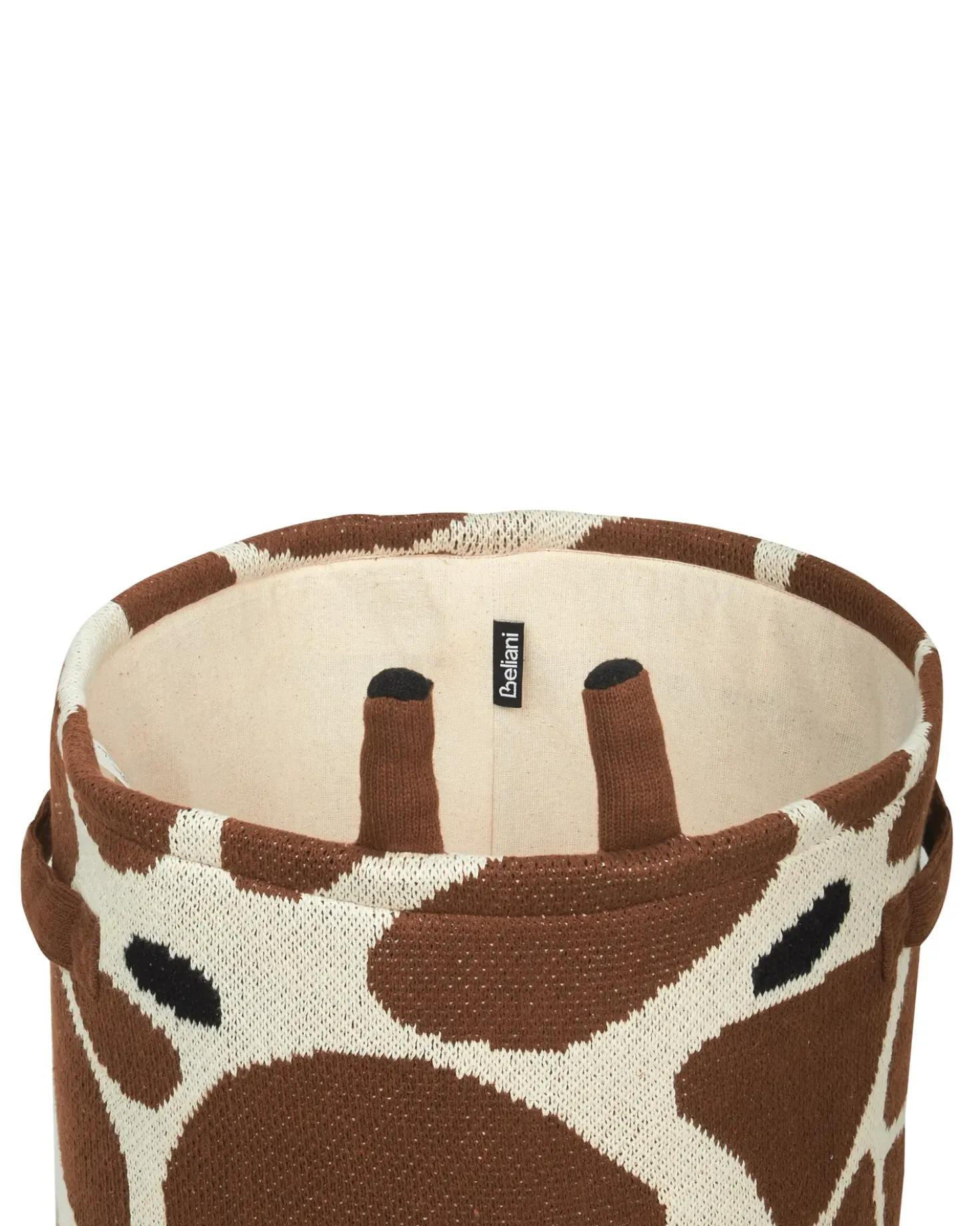 Set di 2 cestini per bambini Giraffa POMANG Cotone Marrone