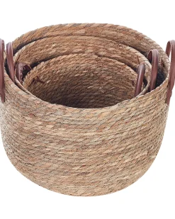Set di 3 cestini SAYJAR Alghe marine Naturale
