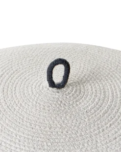Set di 2 cestini SILOPI Cotone Bianco/Grigio scuro
