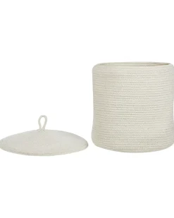 Set di 2 cestini SILOPI Cotone Bianco sporco