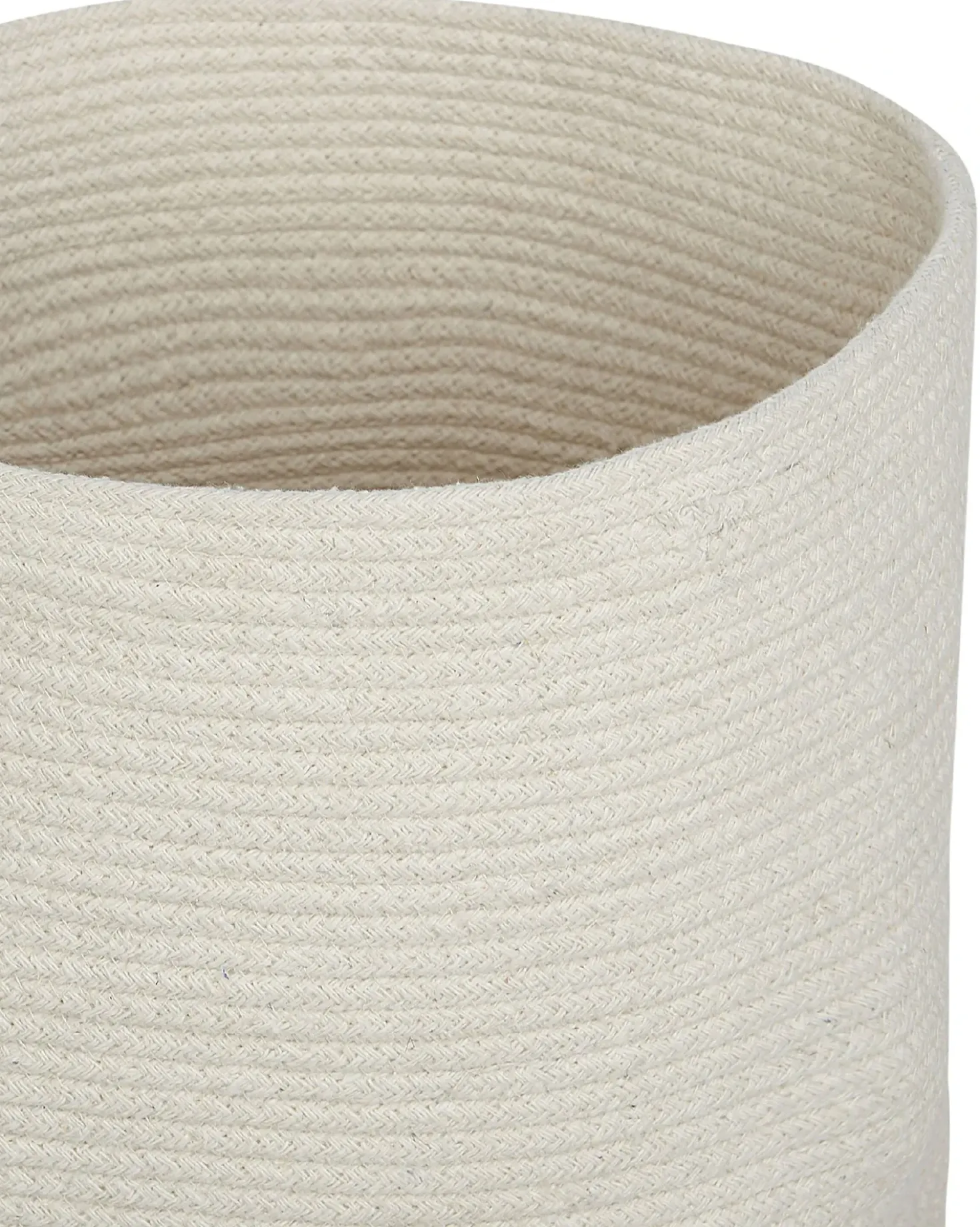 Set di 2 cestini SILOPI Cotone Bianco sporco