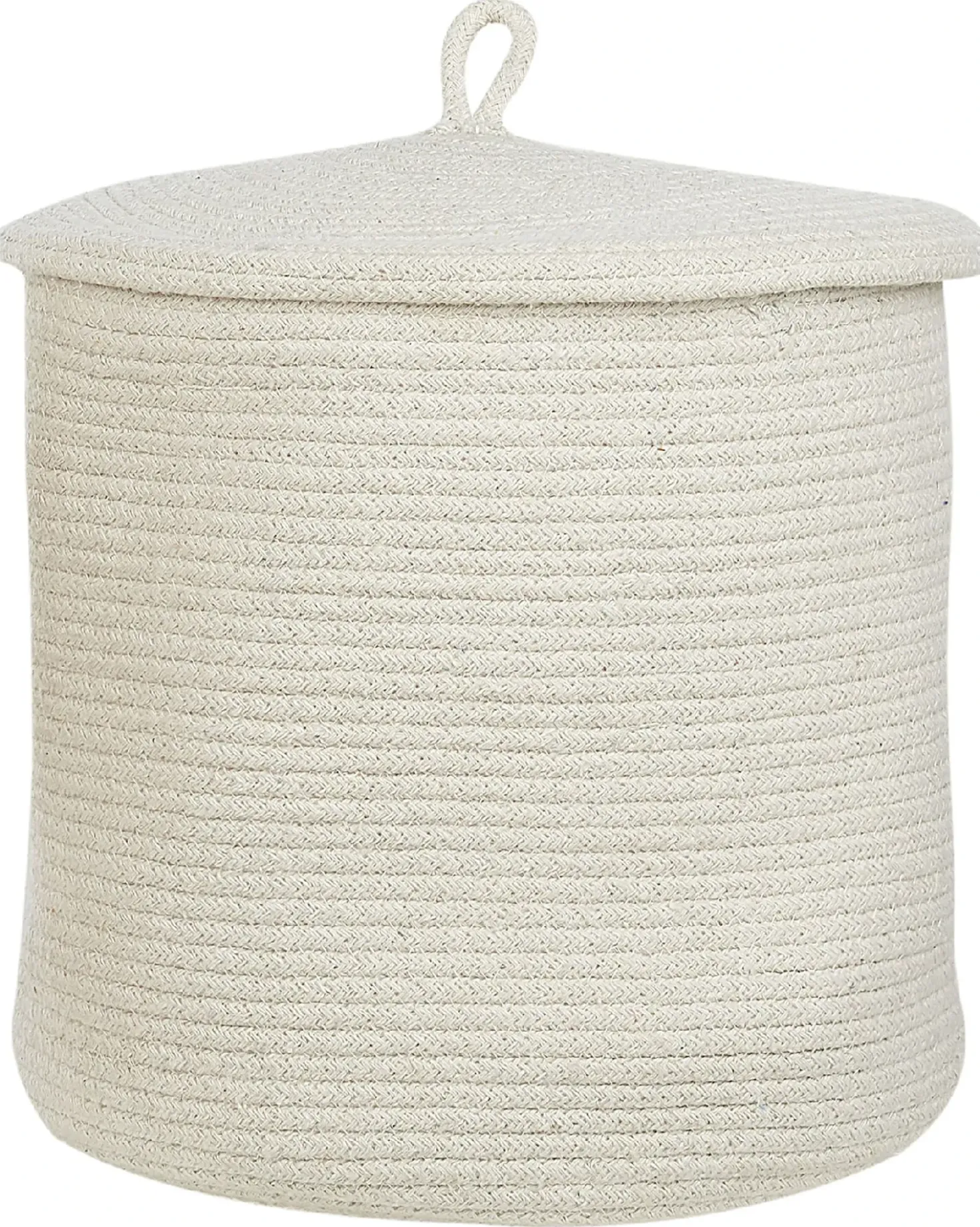 Set di 2 cestini SILOPI Cotone Bianco sporco