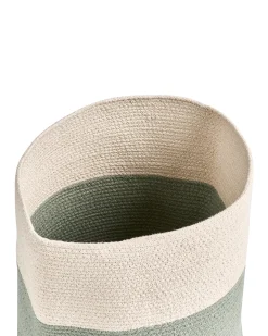 Set di 2 cestini SILOPI Cotone Beige chiaro/Verde