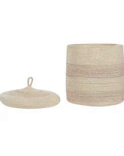 Set di 2 cestini SILOPI Cotone Beige chiaro