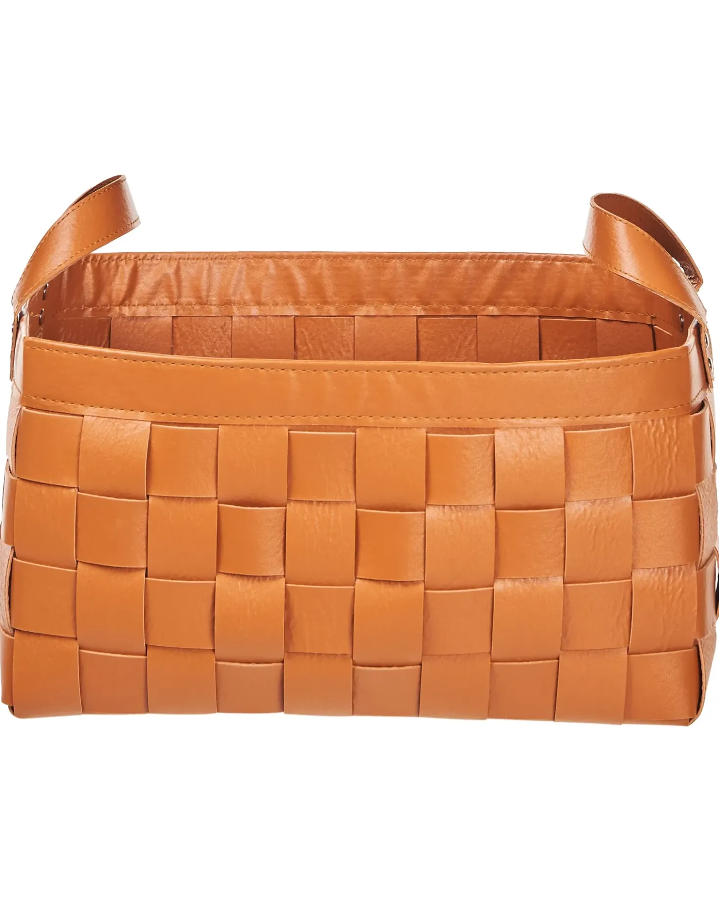 Set di 2 cestini SIPPAR Pelle sintetica Marrone dorato