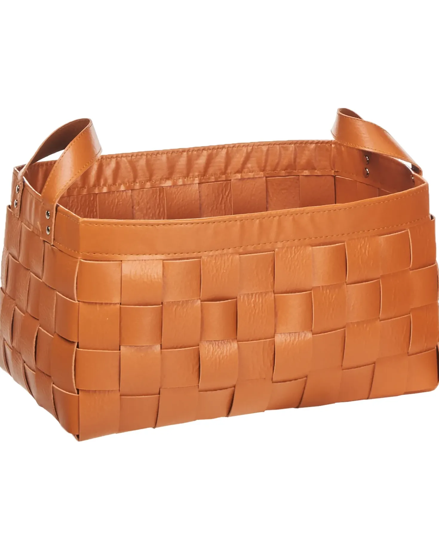 Set di 2 cestini SIPPAR Pelle sintetica Marrone dorato