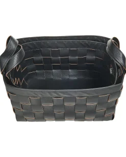 Set di 2 cestini SIPPAR Pelle sintetica Nero