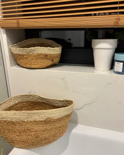 Set di 3 cestini TAJORI Iuta Naturale