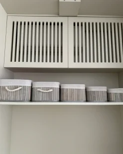 Set di 5 cestini TALPE Bambù Grigio