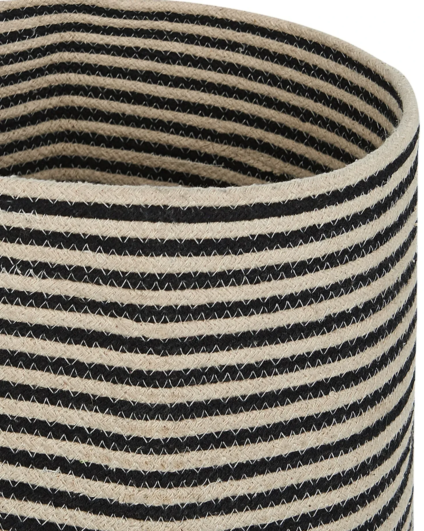 Set di 2 cestini YERKOY Cotone Nero