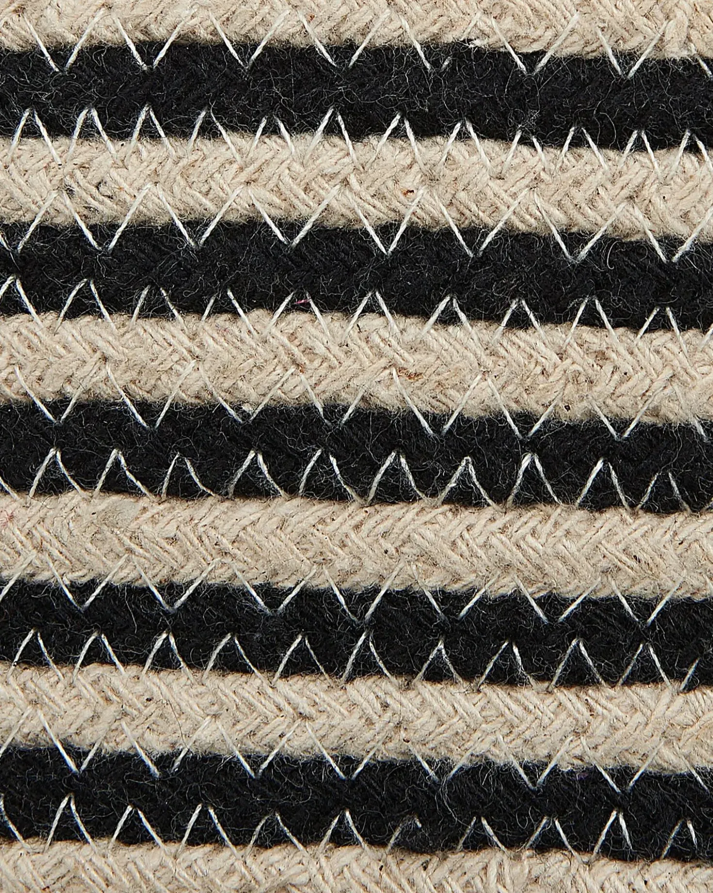 Set di 2 cestini YERKOY Cotone Nero