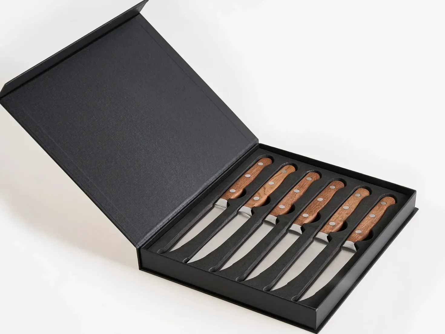 Set di 6 coltelli da bistecca NAGANO Marrone