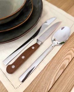 Set di 6 coltelli da bistecca NAGANO Marrone
