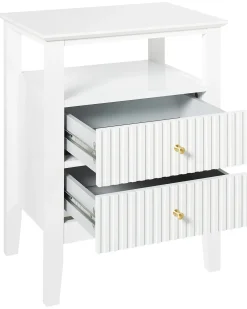 Set di 2 comodini ASSISI Bianco