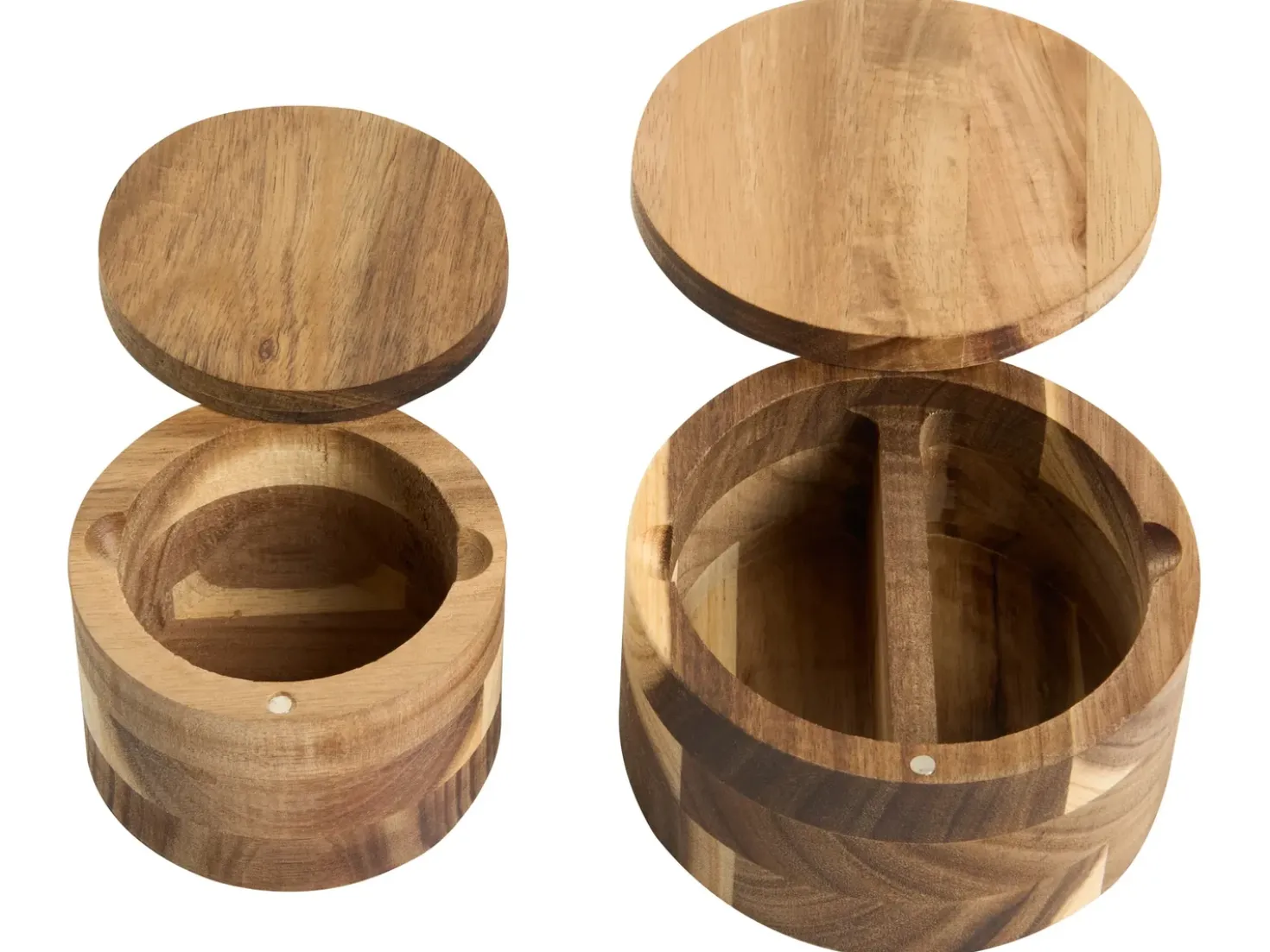 Set di 5 contenitori per spezie PATISSERIE Legno d'acacia Marrone