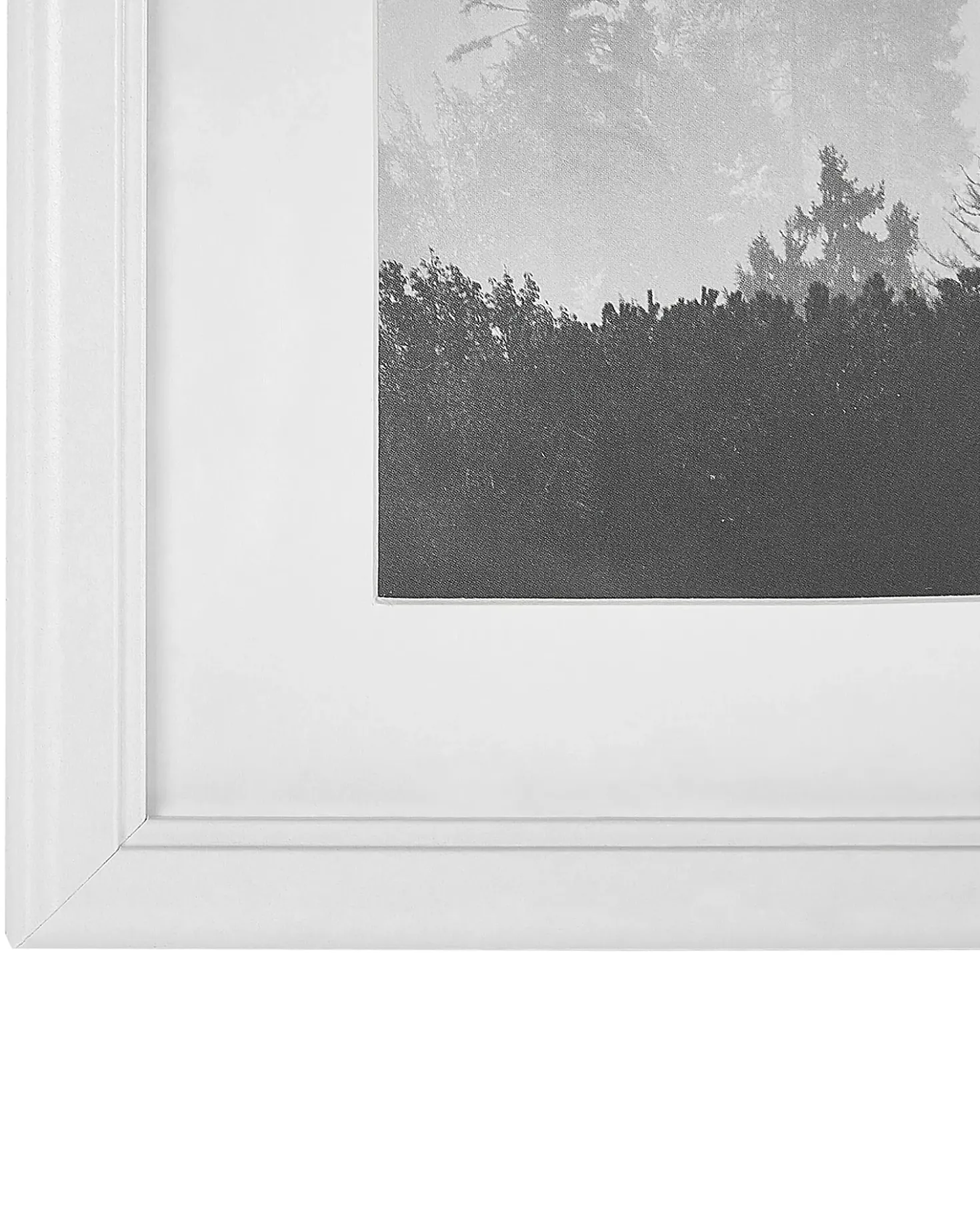 Set di 6 cornici per foto ZINARE Paesaggio Bianco