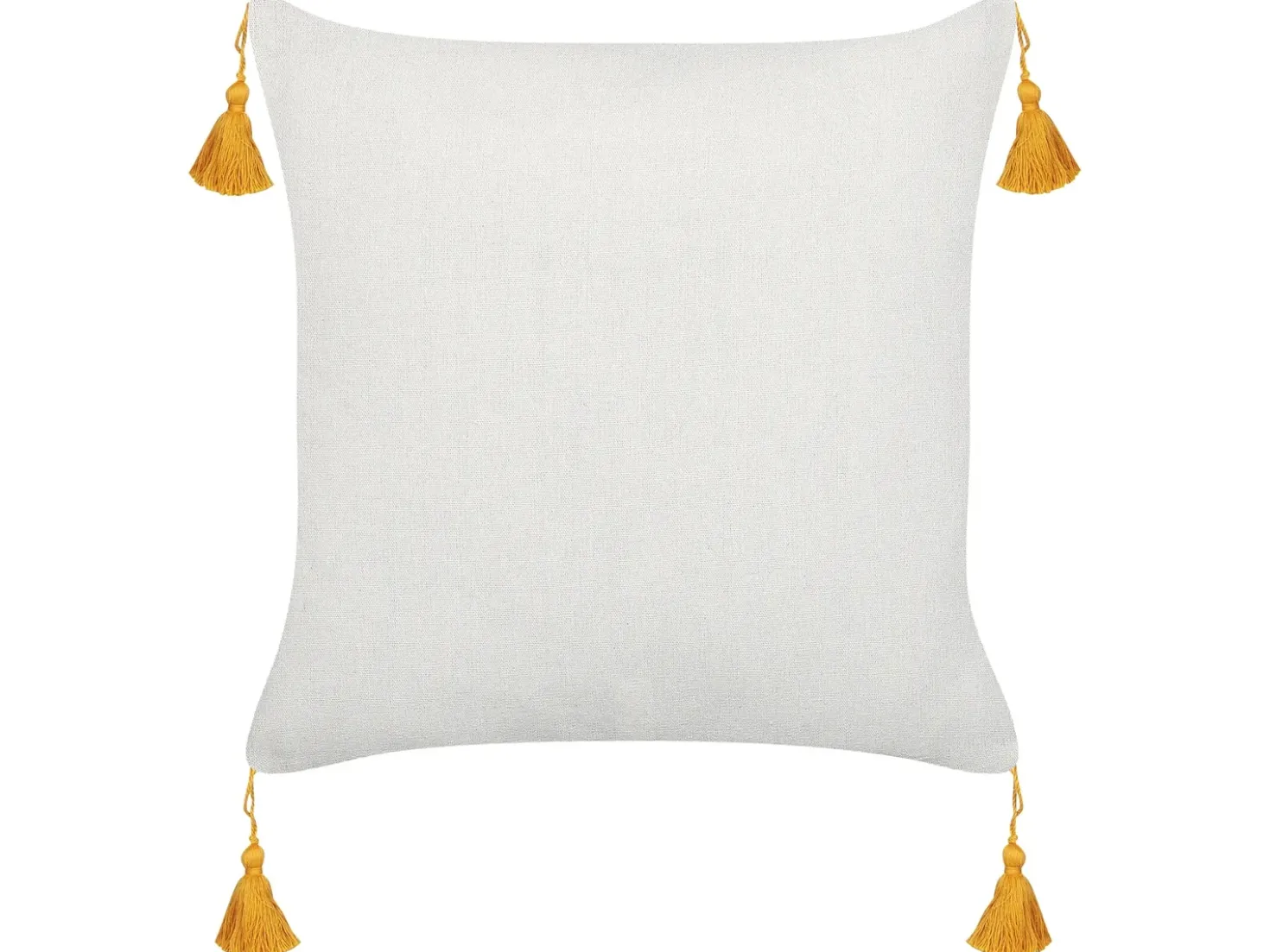 Set di 2 cuscini ABUTILON 45 x 45 cm Beige Trama floreale