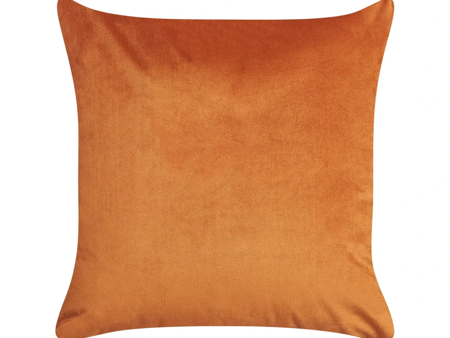 Set di 2 cuscini AEONIUM Velluto 45 x 45 cm Arancione Trama astratta